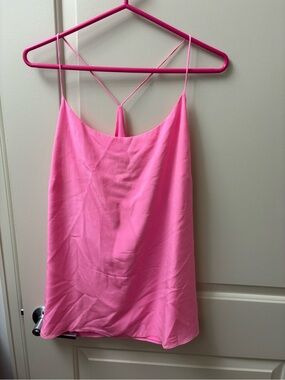 Lilly pulitzer pink silk tank